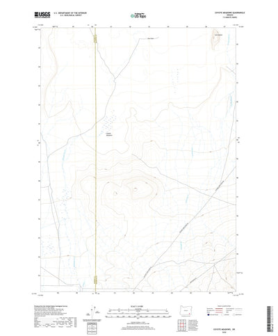 United States Geological Survey Coyote Meadows, OR (2020, 24000-Scale) digital map