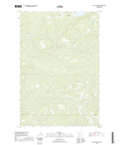 United States Geological Survey Coyote Mountain, WA (2020, 24000-Scale) digital map