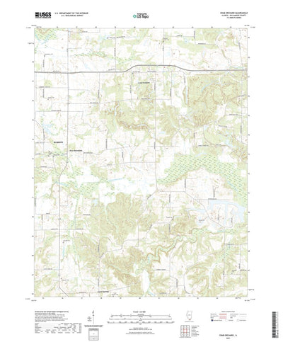 United States Geological Survey Crab Orchard, IL (2021, 24000-Scale) digital map