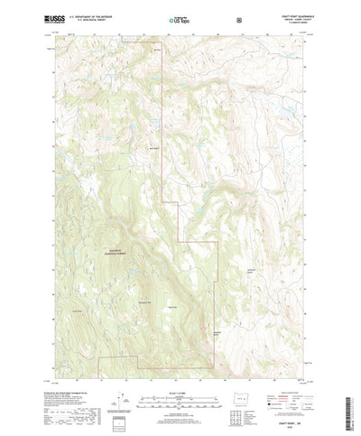 United States Geological Survey Craft Point, OR (2020, 24000-Scale) digital map
