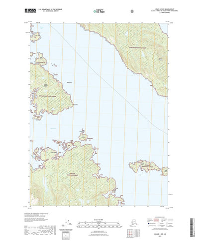 United States Geological Survey Craig B-1 NW, AK (2021, 25000-Scale) digital map