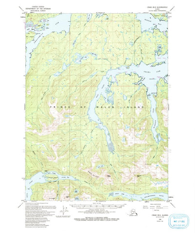 United States Geological Survey Craig B-2, AK (1949, 63360-Scale) digital map