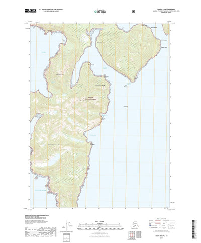United States Geological Survey Craig B-5 SW, AK (2021, 25000-Scale) digital map