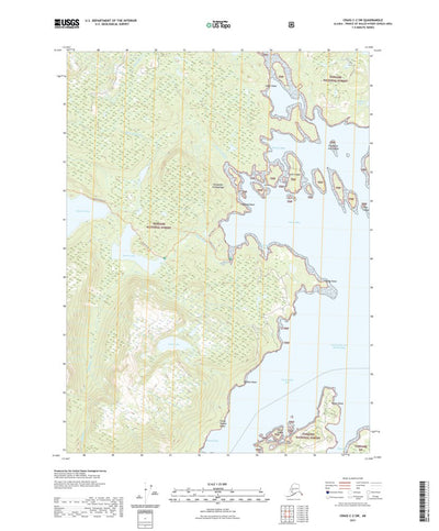 United States Geological Survey Craig C-2 SW, AK (2021, 25000-Scale) digital map