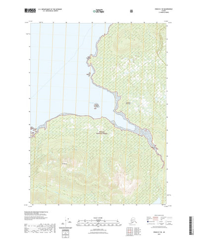 United States Geological Survey Craig D-1 SE, AK (2021, 25000-Scale) digital map