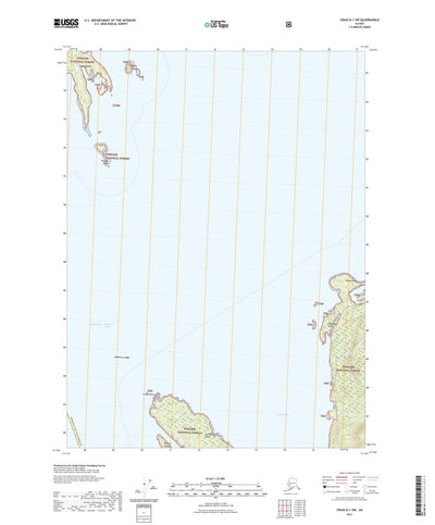 United States Geological Survey Craig D-1 SW, AK (2021, 25000-Scale) digital map