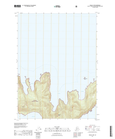 United States Geological Survey Craig D-7 NW, AK (2021, 25000-Scale) digital map