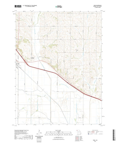 United States Geological Survey Craig, MO (2021, 24000-Scale) digital map
