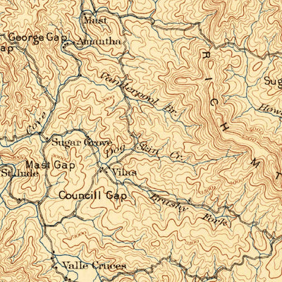 United States Geological Survey Cranberry, NC-TN (1895, 125000-Scale) digital map