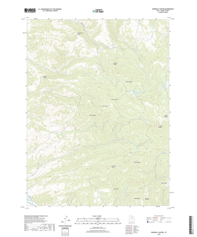United States Geological Survey Crandall Canyon, UT (2020, 24000-Scale) digital map