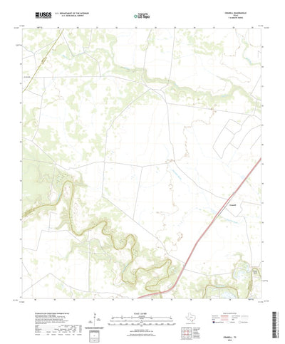 United States Geological Survey Cranell, TX (2022, 24000-Scale) digital map
