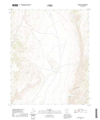 United States Geological Survey Crater Canyon, AZ (2021, 24000-Scale) digital map