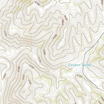 United States Geological Survey Crater Canyon, AZ (2021, 24000-Scale) digital map
