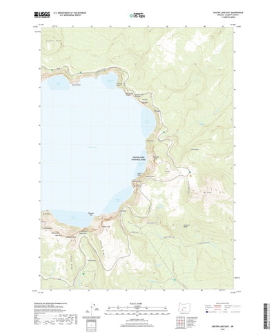 United States Geological Survey Crater Lake East, OR (2020, 24000-Scale) digital map