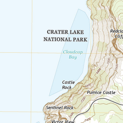 United States Geological Survey Crater Lake East, OR (2020, 24000-Scale) digital map