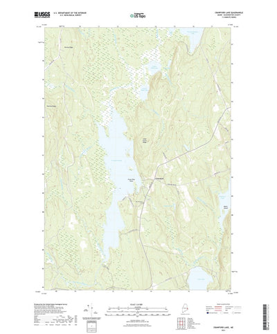 United States Geological Survey Crawford Lake, ME (2021, 24000-Scale) digital map