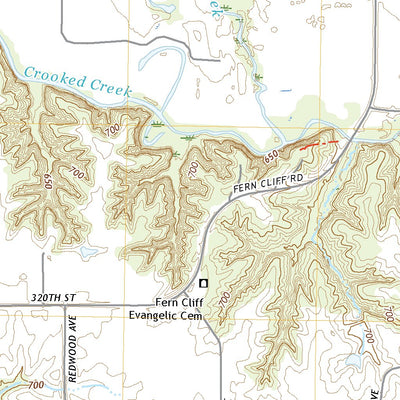 United States Geological Survey Crawfordsville, IA (2022, 24000-Scale) digital map