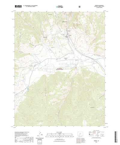 United States Geological Survey Creede, CO (2022, 24000-Scale) digital map