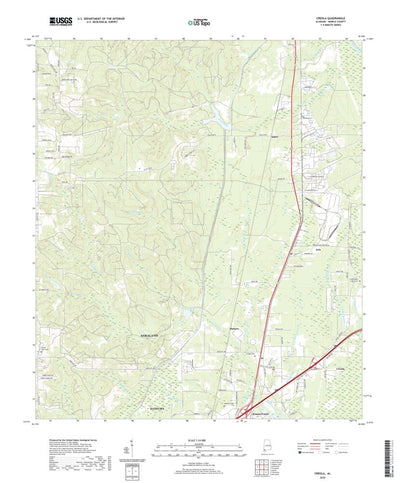 United States Geological Survey Creola, AL (2020, 24000-Scale) digital map