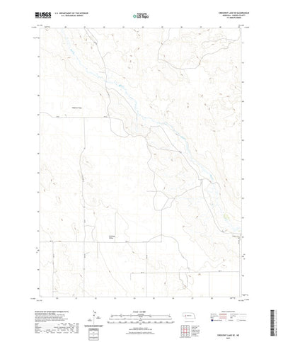 United States Geological Survey Crescent Lake SE, NE (2021, 24000-Scale) digital map