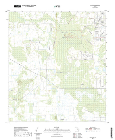 United States Geological Survey Crewsville, FL (2021, 24000-Scale) digital map