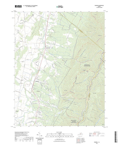 United States Geological Survey Crimora, VA (2022, 24000-Scale) digital map