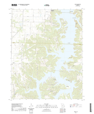 United States Geological Survey Crisp, MO (2021, 24000-Scale) digital map