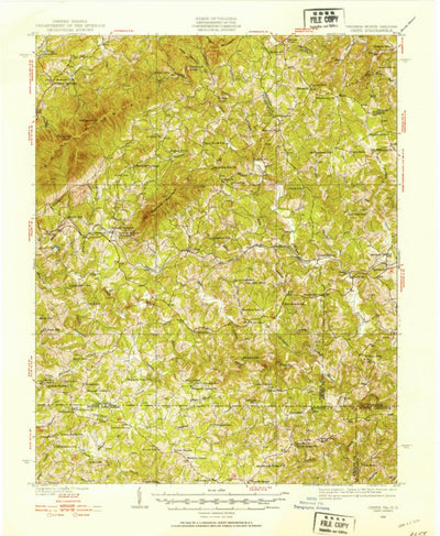 United States Geological Survey Critz, VA-NC (1926, 62500-Scale) digital map