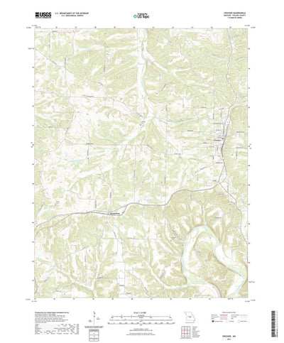 United States Geological Survey Crocker, MO (2021, 24000-Scale) digital map