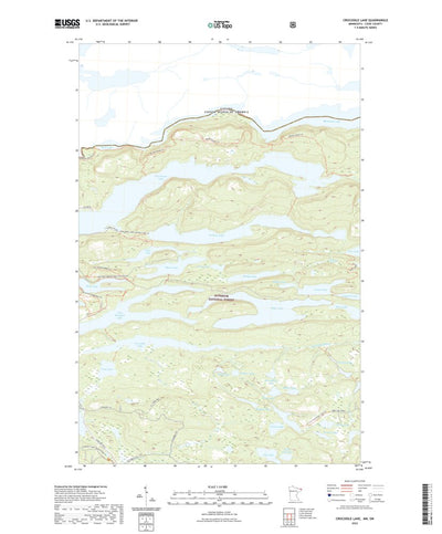 United States Geological Survey Crocodile Lake, MN (2022, 24000-Scale) digital map