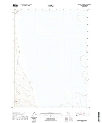 United States Geological Survey Crocodile Mountain SE, UT (2020, 24000-Scale) digital map