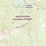 United States Geological Survey Crooked Creek Pass, CO (2022, 24000-Scale) digital map