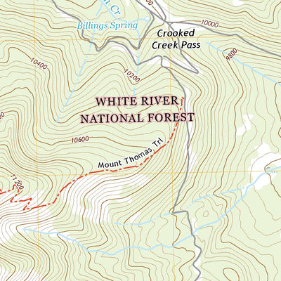 United States Geological Survey Crooked Creek Pass, CO (2022, 24000-Scale) digital map