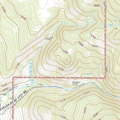 United States Geological Survey Crooked Creek Valley, OR (2020, 24000-Scale) digital map