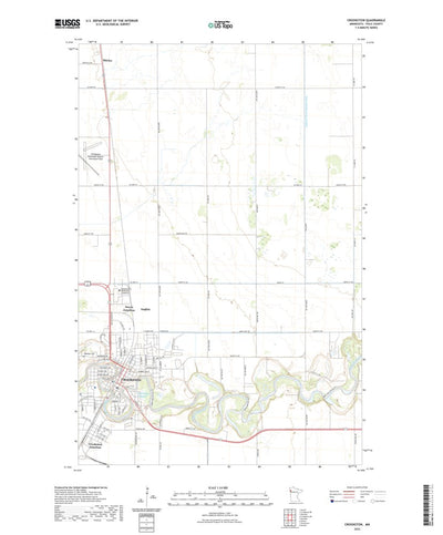 United States Geological Survey Crookston, MN (2022, 24000-Scale) digital map
