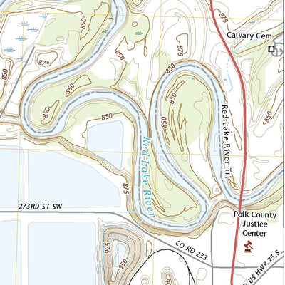 United States Geological Survey Crookston SW, MN (2022, 24000-Scale) digital map