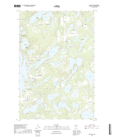 United States Geological Survey Cross Lake, MN (2022, 24000-Scale) digital map