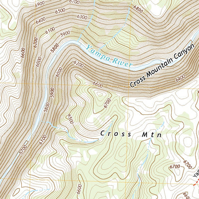 United States Geological Survey Cross Mountain Canyon, CO (2022, 24000-Scale) digital map