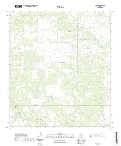 United States Geological Survey Cross NE, TX (2022, 24000-Scale) digital map