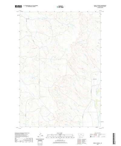 United States Geological Survey Cross S School, MT (2020, 24000-Scale) digital map