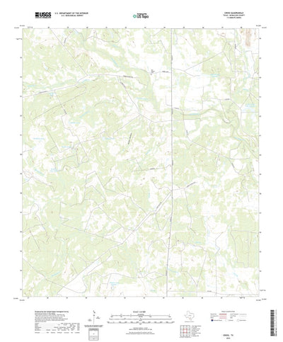United States Geological Survey Cross, TX (2022, 24000-Scale) digital map