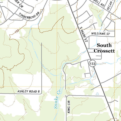 United States Geological Survey Crossett South, AR (2020, 24000-Scale) digital map