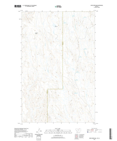 United States Geological Survey Crow Creek Dam, MT (2020, 24000-Scale) digital map
