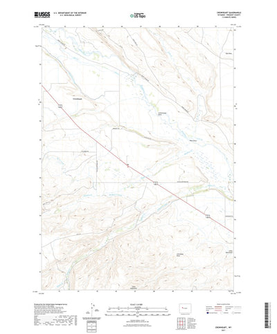 United States Geological Survey Crowheart, WY (2021, 24000-Scale) digital map