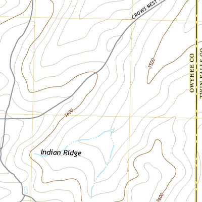 United States Geological Survey Crows Nest NE, ID (2020, 24000-Scale) digital map