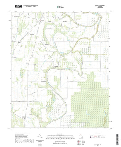 United States Geological Survey Crowville, LA (2020, 24000-Scale) digital map