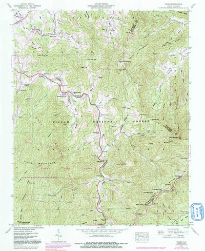 United States Geological Survey Cruso, NC (1941, 24000-Scale) digital map
