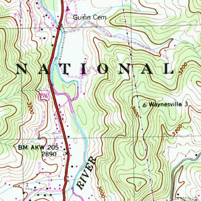 United States Geological Survey Cruso, NC (1941, 24000-Scale) digital map