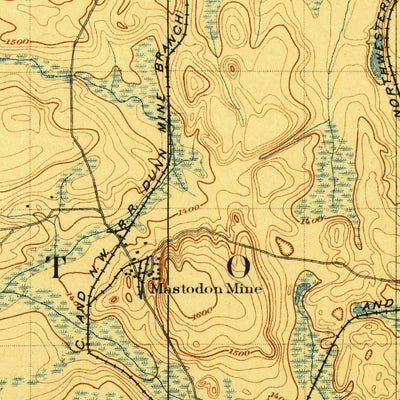 United States Geological Survey Crystal Falls, MI-WI (1899, 62500-Scale) digital map