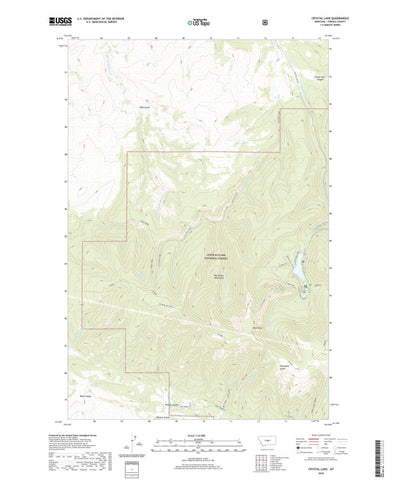 United States Geological Survey Crystal Lake, MT (2020, 24000-Scale) digital map
